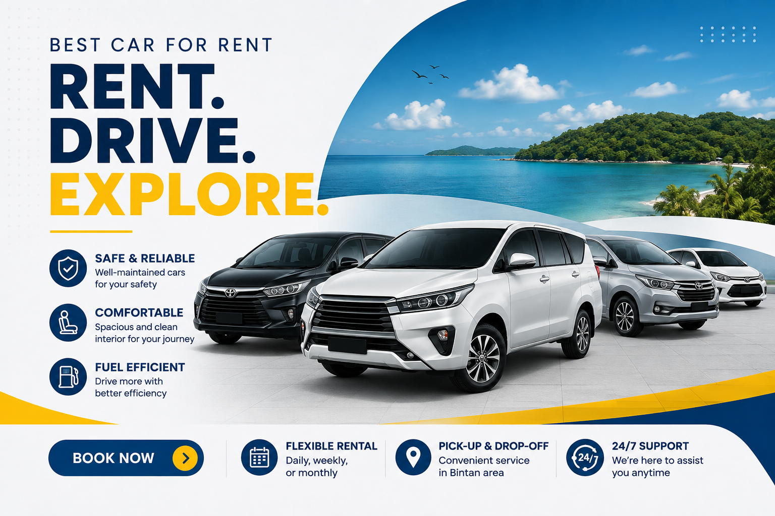 Car Rental 4-5 Hours (7 Seater)